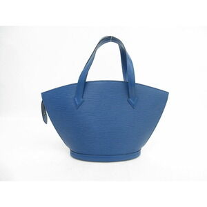 Louis Vuitton Saint Shopping Epi Blue Handbag Jacques Bag